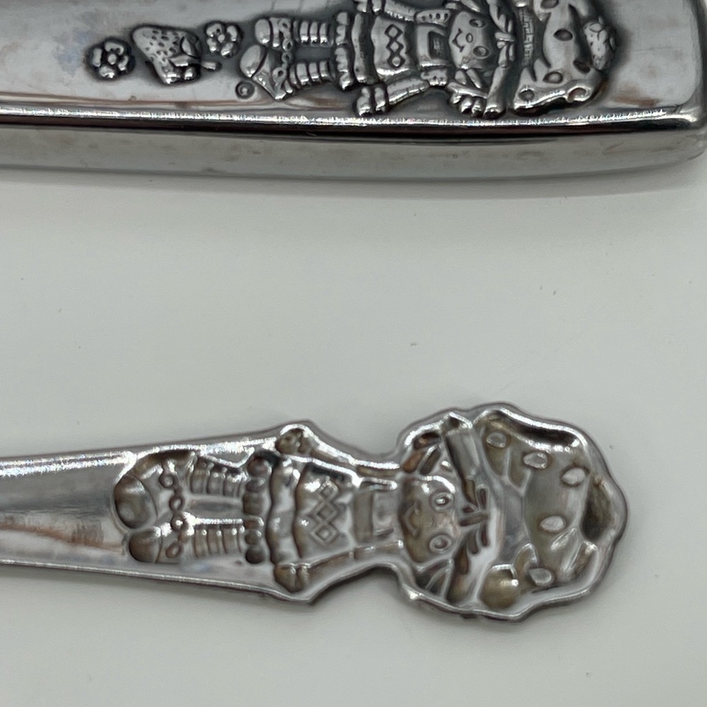 1982 Oneida Strawberry Shortcake Children's Stainles Steel Fork and Knife - Picture 4 of 5
